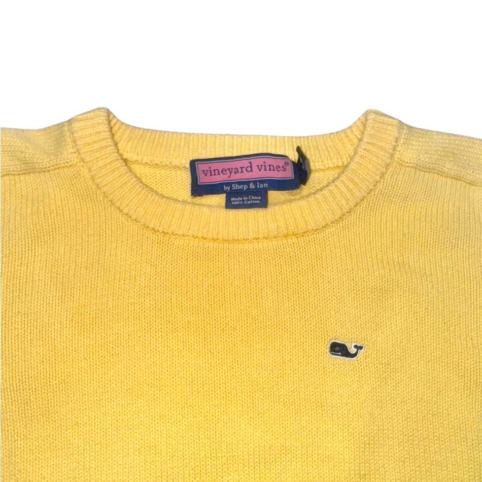 Vineyard Vines Boys Yellow Sweater Size 10 12 14